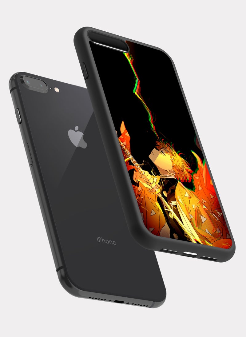 بكسلات كفر ايفون 7 بلس قاتل الشياطين زينيتسو برتقالي - Image 2