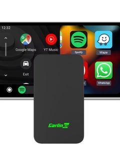 كار لينكيت محول لاسلكي Carlinkit 2Air لـ CarPlay/Android Auto - أداء فائق: استقرار لا يُضاهى، زمن انتقال منخفض، مساعد Siri/Google، متوافق فقط مع مركبات CarPlay/Android Auto السلكية  - Image 1