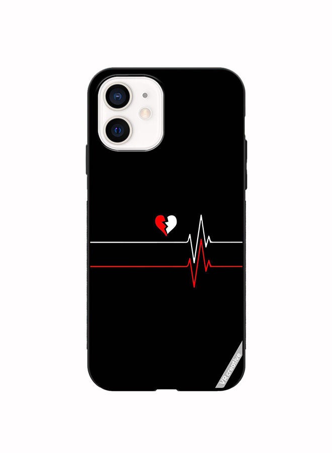 VR CREATIVE Protective Case Cover For Apple iPhone 11 Heartbeat Design Multicolour - Image 1
