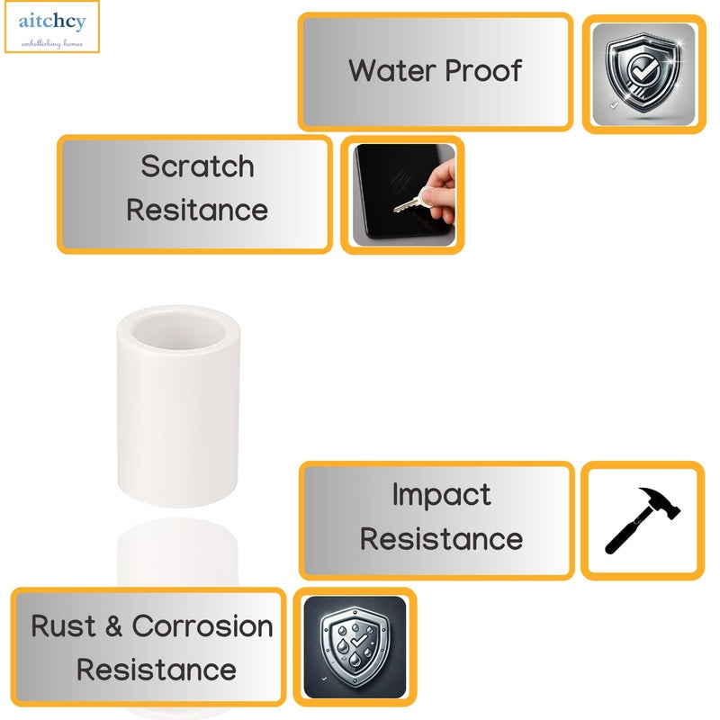 aitchcy PVC socket with Inner Diameter of 20mm | 20 mm PVC Pipe Jointer | uPVC socket for Connecting two pipes of 20 mm | DIY Projects Furnitures & Structures | Coupler (8pc of 20mm Sockets Only) - Image 5