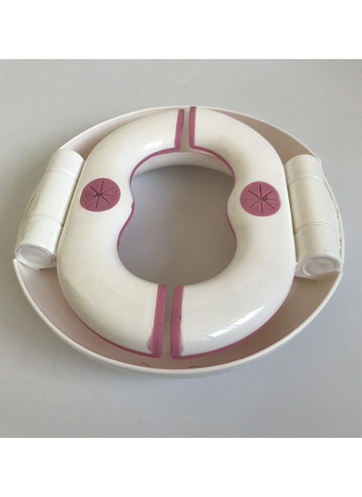 KASTWAVE - Potette Plus 2-in-1 (Travel Potty) Trainer Seat White/Pink - Image 1