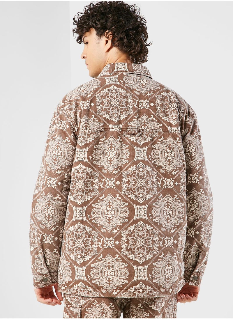 Karl Kani - Chest Signature Washed Ribstop Shirt - Image 1