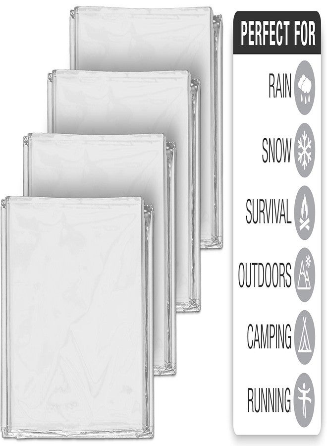 Swiss Safe Emergency Mylar Thermal Blankets (Bulk 10-Pack) - Designed for NASA, Outdoors, Hiking, Survival, Marathons or First Aid (Silver 10-Pack) - Image 3