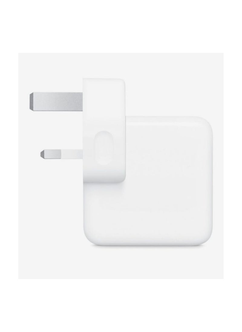 35W Dual USB C Port Power Adapter Compatible All iPhone & iPad MacBook Air (White)