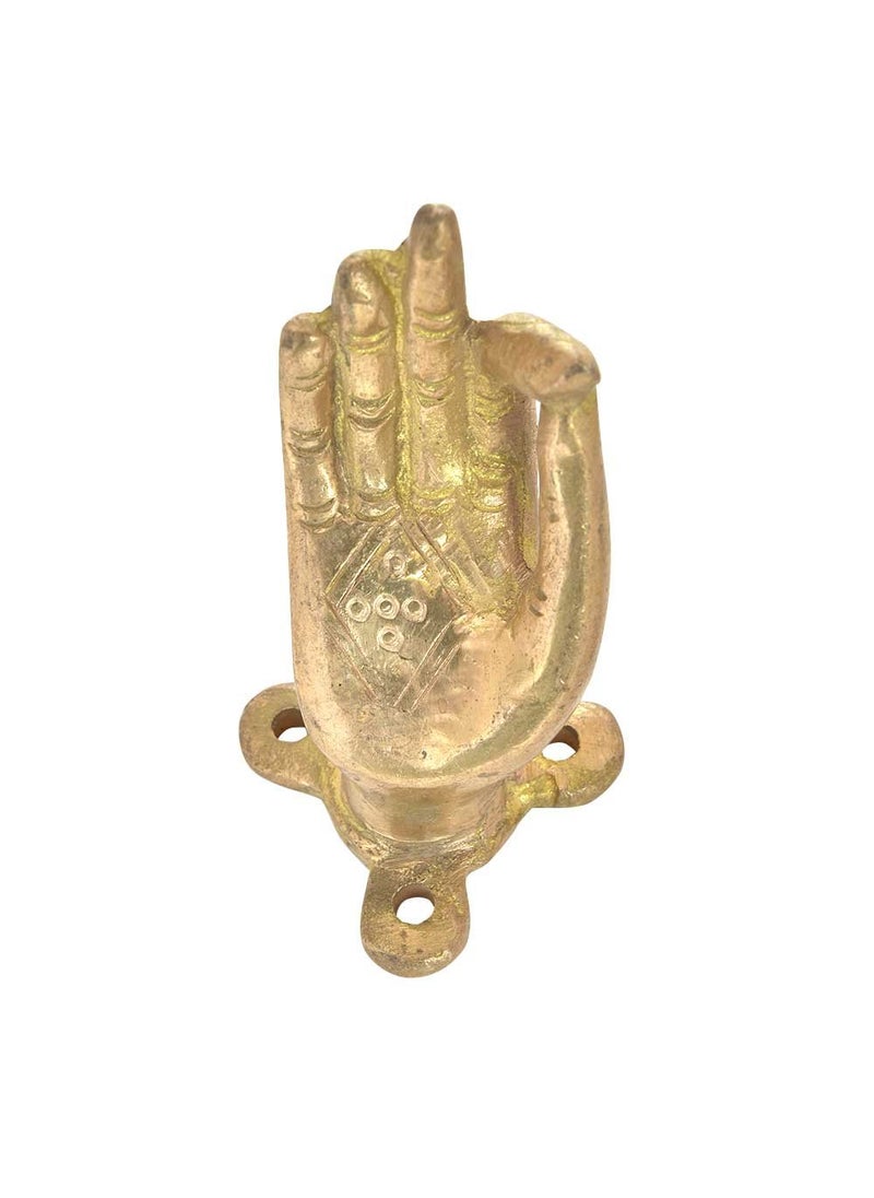 Indian-Shelf IndianShelf 1 Pack Mudra Hand Gold Brass Kitchen Cabinet Handles for Door Drawer Dressers Cupboard High End  - Image 2