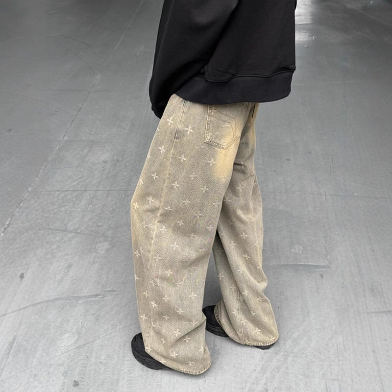 Unisex Classic Denim Jeans Loose Fit Daily Outdoor Wear - Image 3