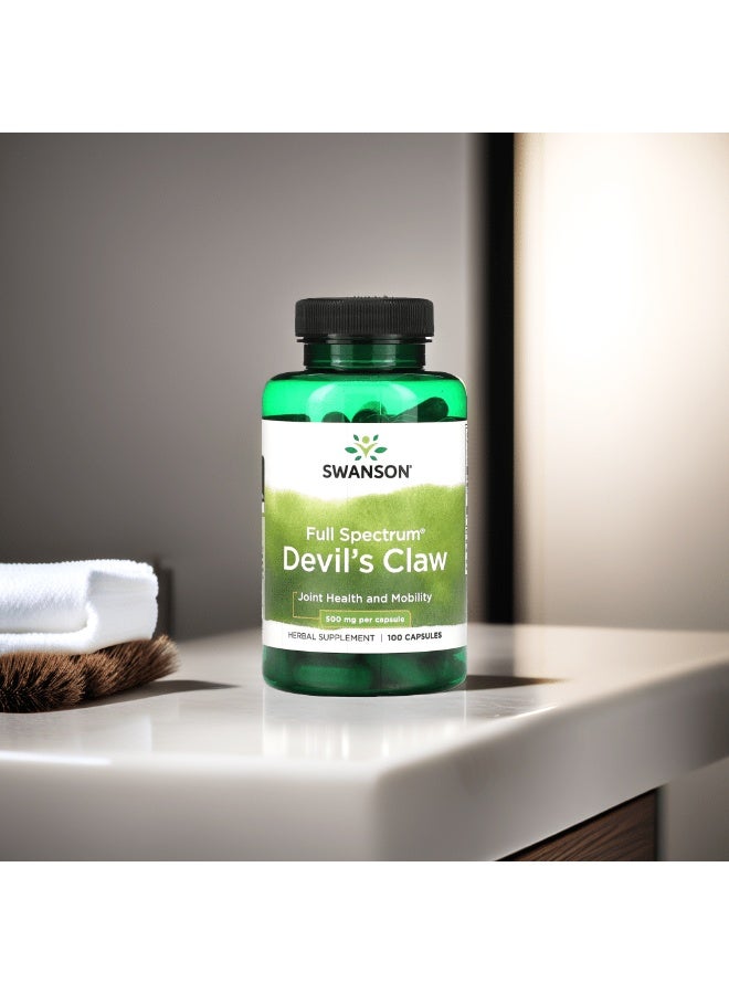 SWANSON Full Spectrum Devil's Claw 500 mg 100 Capsules - Image 2