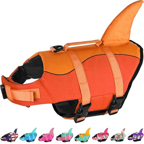 Dogcheer Dog Life Jacket, Cute Mermaid Dog Life Vest for Swimming Boating with Superior Buoyancy and Rescue Handle, Adjustable Puppy Swim Vest Pet Floating Vest for Small Medium Large Dogs(Pink, L) - Image 2