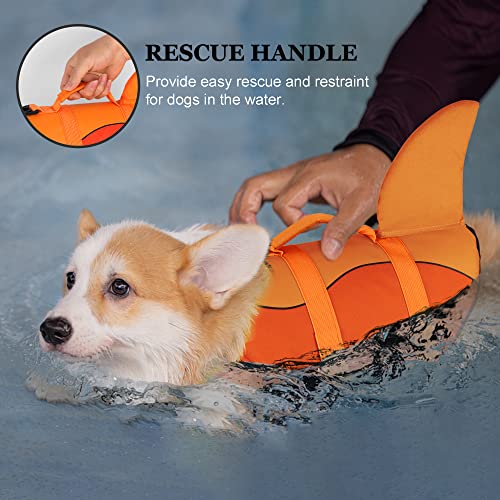 Dogcheer Dog Life Jacket, Cute Mermaid Dog Life Vest for Swimming Boating with Superior Buoyancy and Rescue Handle, Adjustable Puppy Swim Vest Pet Floating Vest for Small Medium Large Dogs(Pink, L) - Image 3