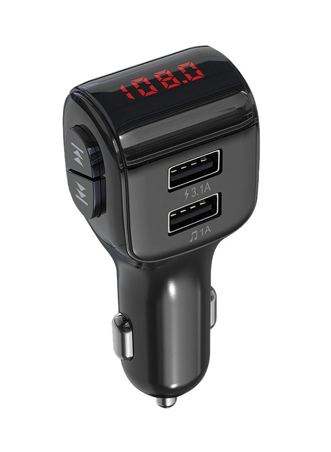 نيبمينينت مجموعة جهاز إرسال FM لاسلكي وشاحن USB إصدار A01 يعمل بالبلوتوث 5.0 للسيارة 