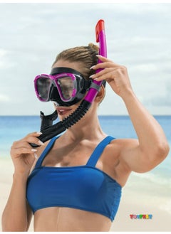 Toyfest Blacksea Snorkel Set Diving Mask Sea Pool Swimming Goggles Glasses Mask - Purple - (Above 14 Years Old) 24021  - Image 1