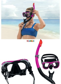 Toyfest Blacksea Snorkel Set Diving Mask Sea Pool Swimming Goggles Glasses Mask - Purple - (Above 14 Years Old) 24021  - Image 2