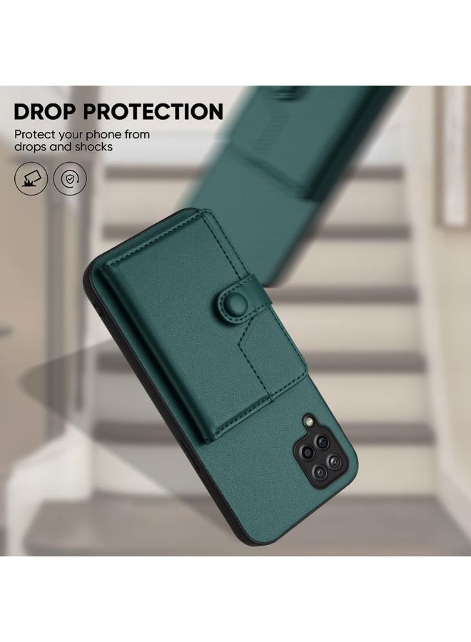 اس-توب جراب لهاتف Samsung Galaxy A12 مزود بحقيبة بطاقات RFID ومضاد للسرقة - Image 4