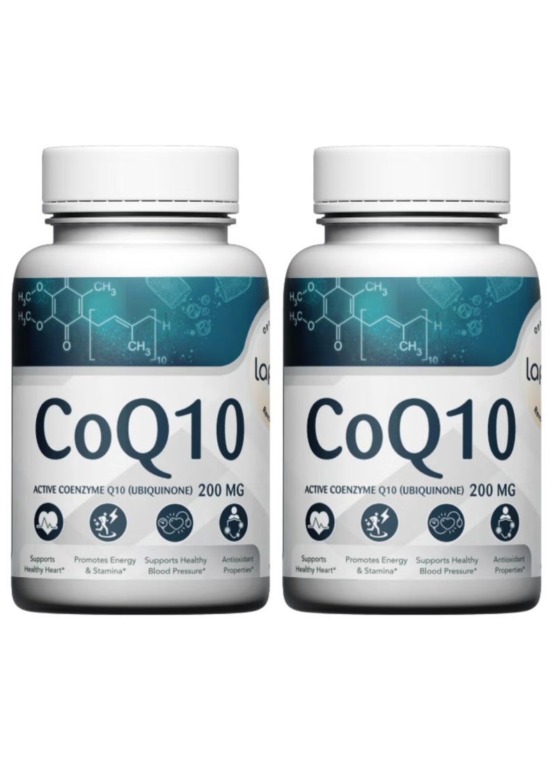 Laperva CoQ10, 200 mg, 30 Veggie Capsules, Pack of 2 - Image 2