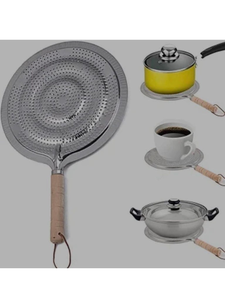 Complete Set: A 2-piece metal foil set with a stainless steel grid for the stove. - Image 1