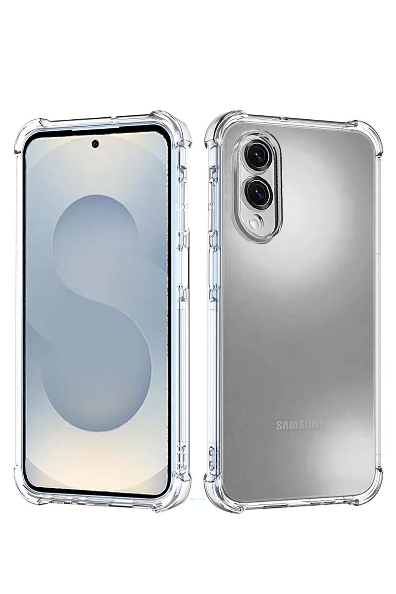 Samsung Galaxy S25 edge Case Cover Clear Back Air Cushion Soft Silicone Shockproof Case Honor X6b Anti-Scratch Protective Cover for Samsung Galaxy S25 edge - Image 1