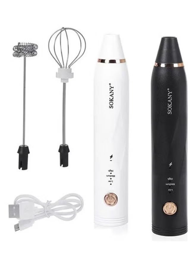 سوكاني خلاط يدوي 2*1 سوكانى SK-201A بمنفذ USB للنسكافيه ومضرب بيض - Image 1