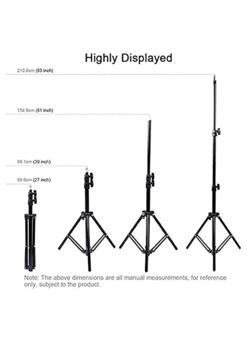 traditious Ring Light 10-Inch with 50-Inch Extendable Tripod Stand – LED Circle Light with Phone Holder for Live Streaming, Makeup, YouTube Videos, TikTok – Universal Compatibility with All Phones  - Image 3