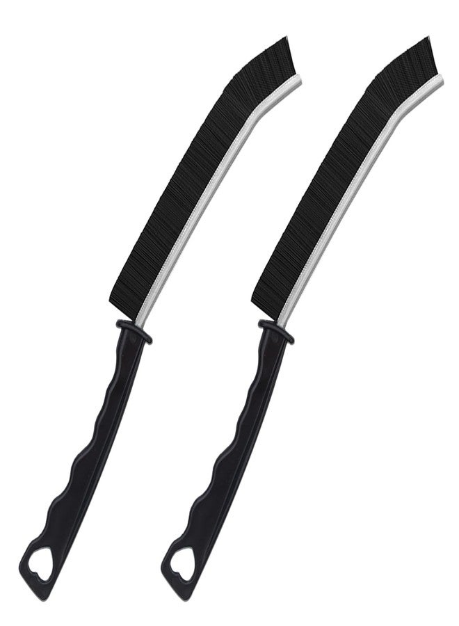 saizone 2pcs Hard Bristle Crevice Brush, Gap & Grout Cleaner, Tile & Kitchen Window Bathroom Crevice Cleaning Tool - Image 1