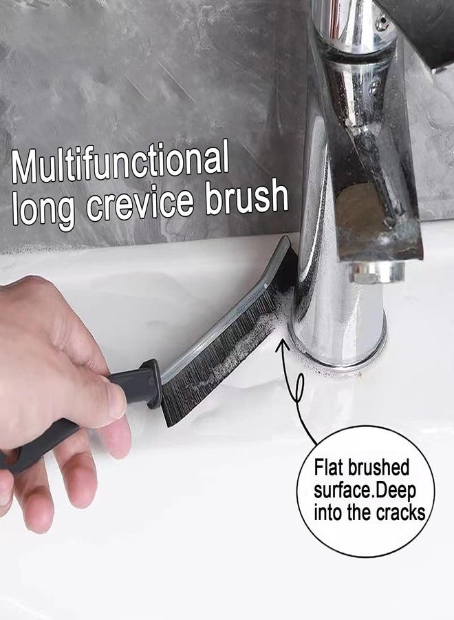 saizone 2pcs Hard Bristle Crevice Brush, Gap & Grout Cleaner, Tile & Kitchen Window Bathroom Crevice Cleaning Tool - Image 5