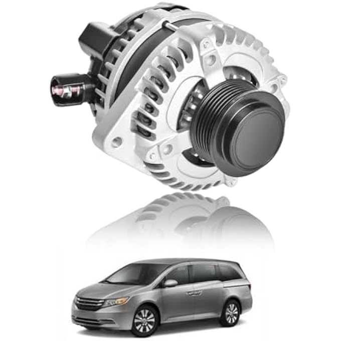 LONGKEES 12V 130AMP Alternator FIT Honda Odyssey 3.5L V6 2014-2017, Replaces 31100-RV0-A11 104211-8520 11775 - Image 1
