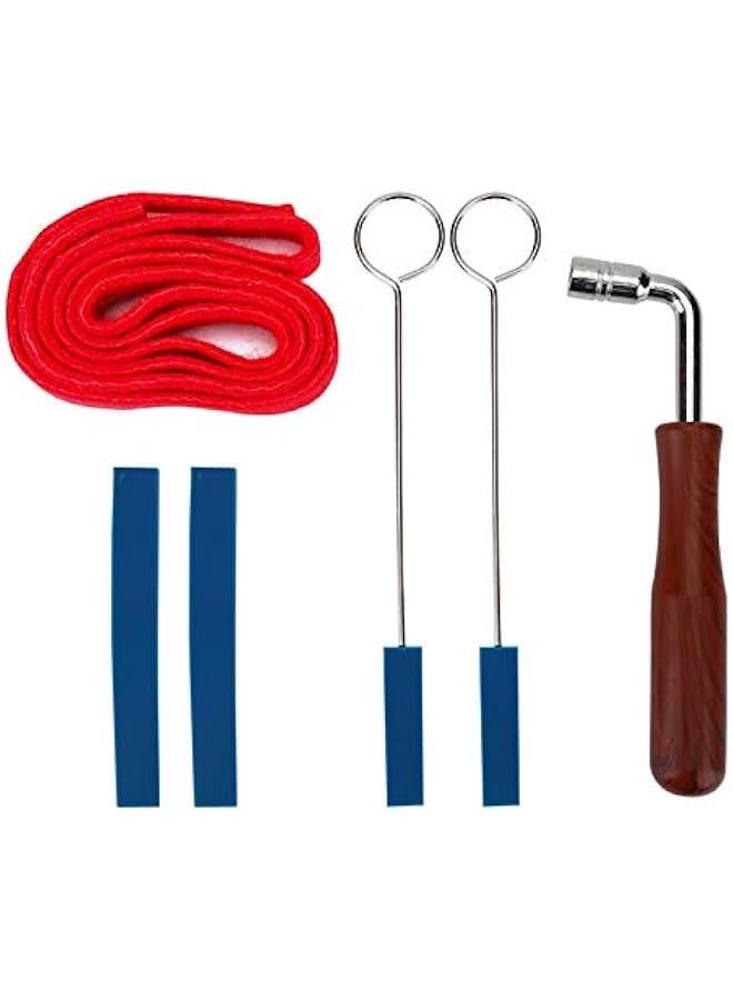 Piano Tuning Lever, Rubber Piano Tuning Lever Piano Tuning Kit, Wooden Shank Piano Tuning Tools Piano Tuning Tools, for Music Lover Musical Instrument for Piano Piano - Image 1