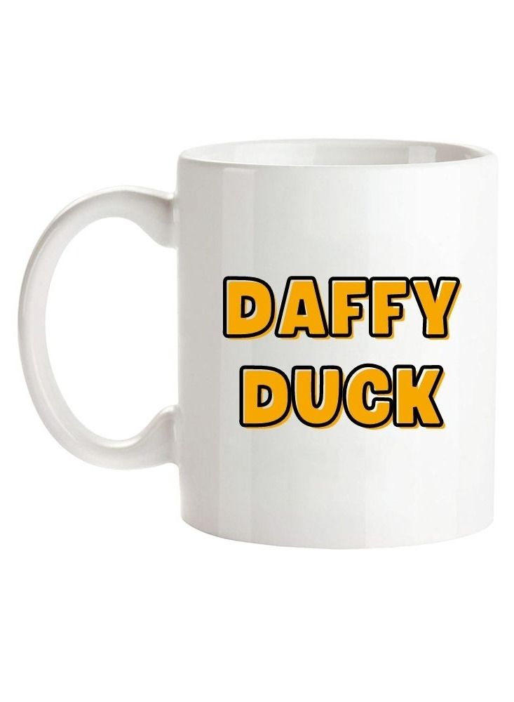 MEC Looney Tunes Daffy Duck Printed Coffee Mug 11Oz White Handle - Image 1