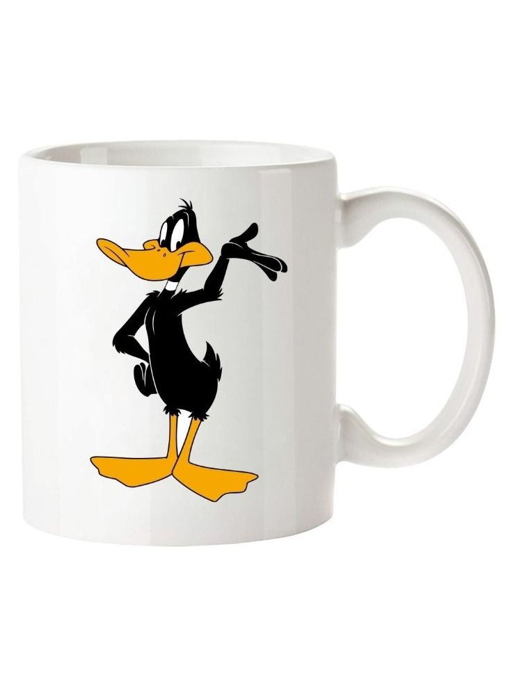 MEC Looney Tunes Daffy Duck Printed Coffee Mug 11Oz White Handle - Image 2