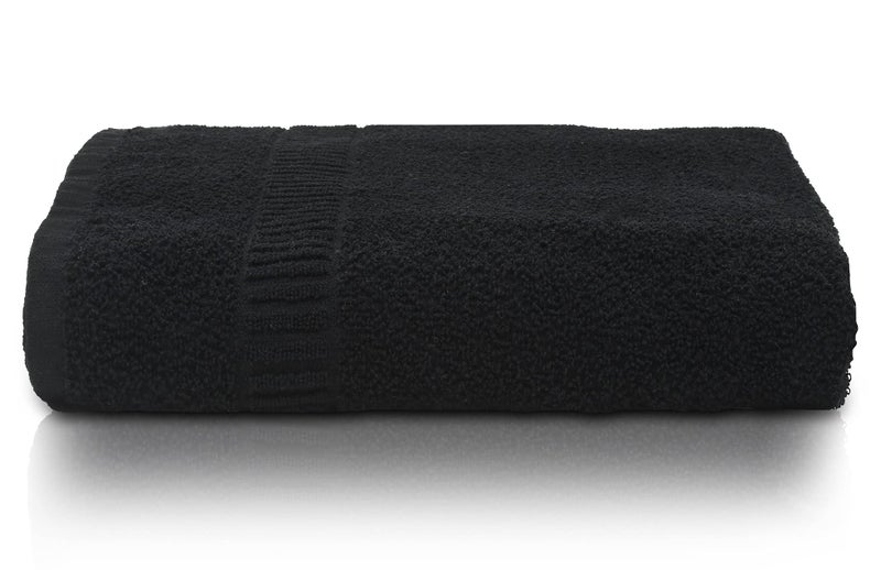 Kuber Industries Kuber Industries Premium Super Soft, Fluffy, and Absorbent, Cotton Bath Towel Perfect for Daily Use, 30"x60", Pack of 3 (Black), Standard (HS39KUBMART023836)  - Image 2