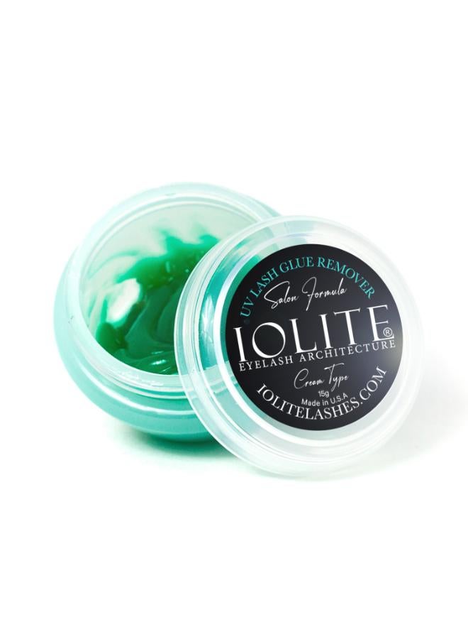 IOLITE كريم مزيل لصق الرموش UV 15 جرام - مزيل لاصق احترافي للرموش UV - تركيبة آمنة وسريعة المفعول وغير مهيجة لفنيي الرموش والصالونات - Image 2