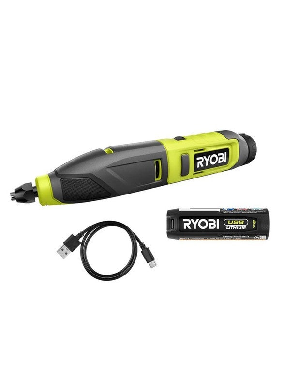 Ryobi Cordless USB Lithium Wood Carving Kit, 4V 2.0Ah, 0.4kg - Image 1