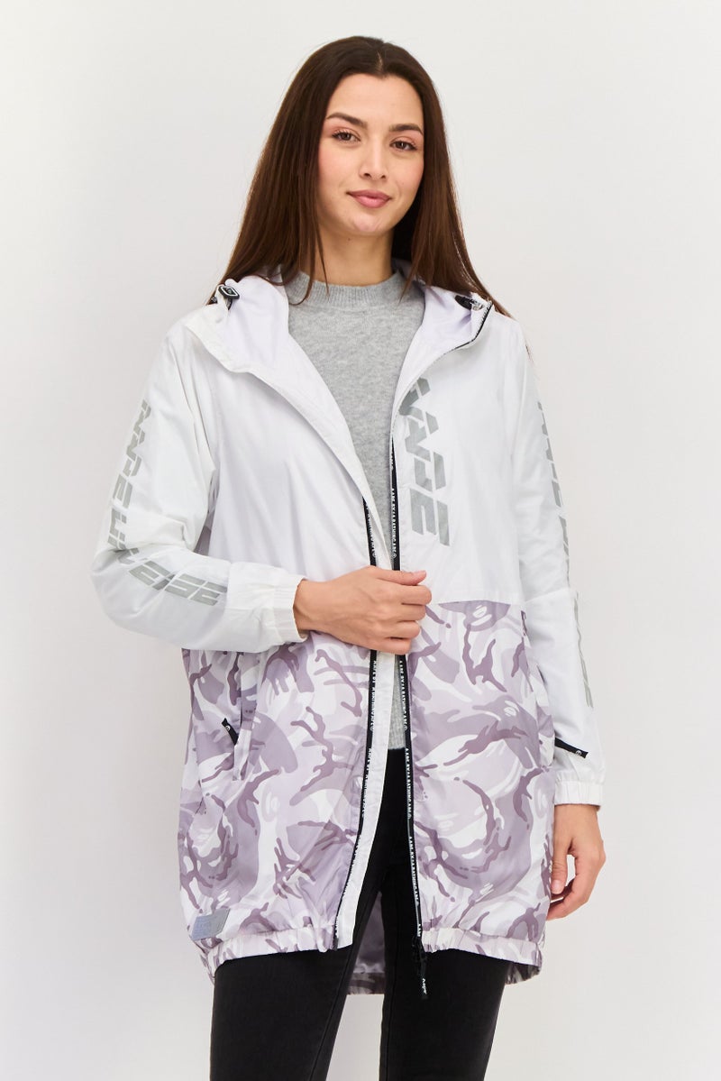 Aape By A Bathing Ape Women Camouflage Windbreaker Jacket, Multicolor  - Image 1