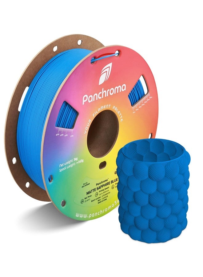 Polymaker Panchroma Matte PLA Filament 1.75mm, 1kg, Sapphire Blue - Image 1