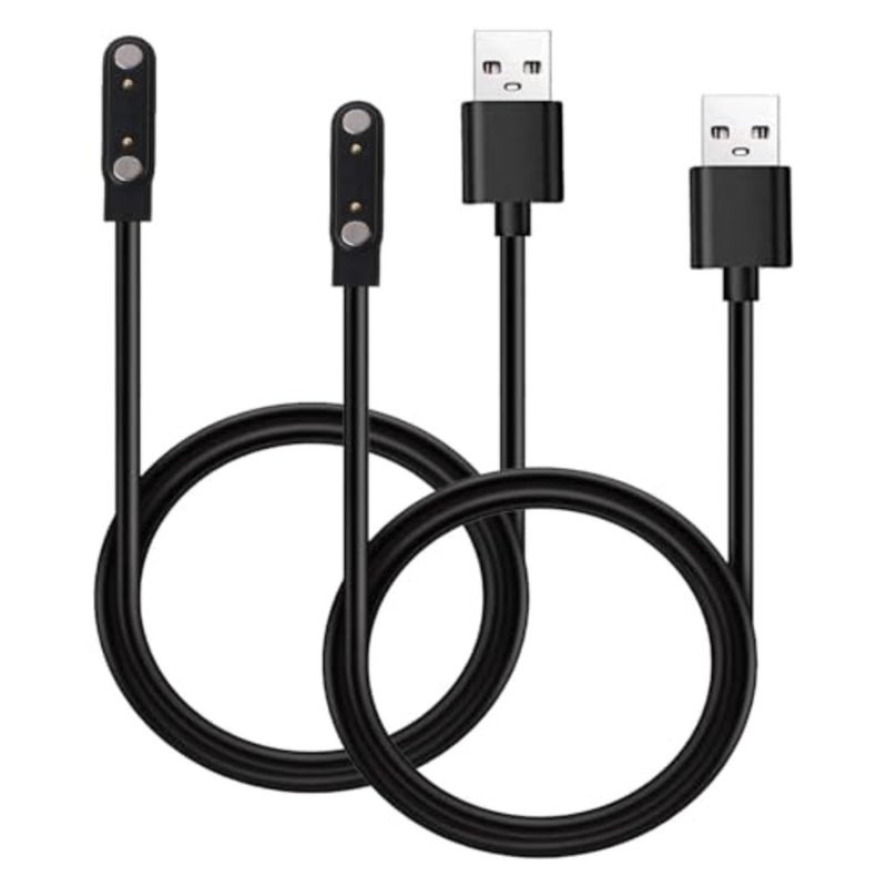 2 Pack Compatible for DIVElink WDL810/ Ganopterygon TK09 Smart Watch Charger Magnetic Charger USB Charging Cable - Image 2