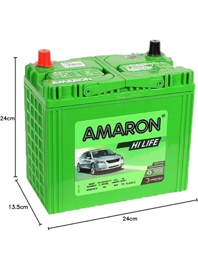 AMARON CAR BATTERY 46B24LS / NS60LS 12V 45AH - Image 3