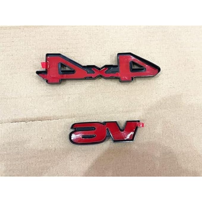 rayihni 2Pcs Fit For 20162020 Tacoma Sr V6 4X4 Blackout Emblem Overlay Kit Black Black 4X4 V6 - Image 3