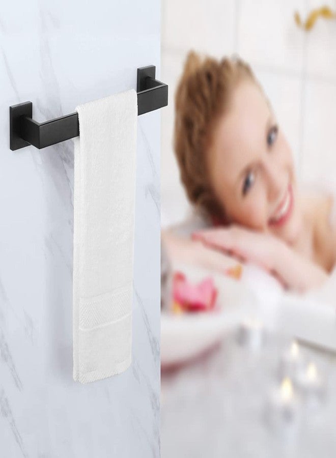 taun 16 Inch Towel Bar 2 Pack for Bathrooms 12/16/24/28/32/36 Inch Stainless Steel 304 Matte Black Towel Holder Modern Square Towel Rod Rustproof Wall Mount 2 of Pack (16 inch, Matte Black) - Image 2