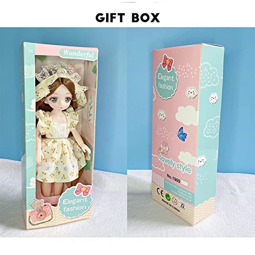 bositigo Anime BJD Doll 17 SD Dolls 9 Inch 18 Ball Jointed Doll DIY Toys with Clothes Outfit Shoes NonAdjustable Hair MakeupBest Gift for Girls Kids Children Rita - Image 5