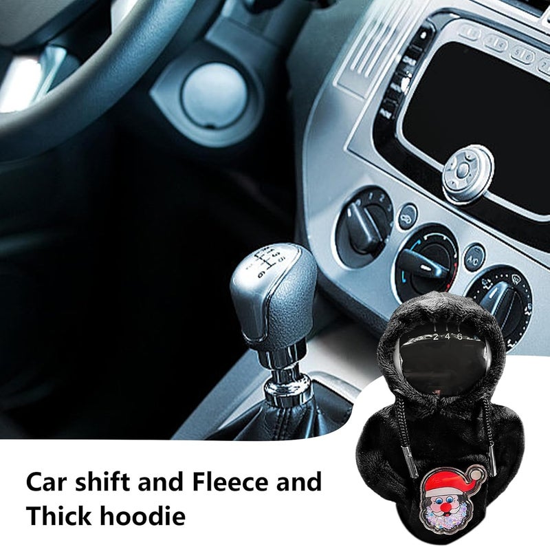 Car Shifter Hoodie - Christmas-Theme Gear Shift Knob Sweater Hoodie for Car Shifter - Adjustable and Stylish Gear Shift Cover, Shift Gear Cover for Car, Car Accessories for Women Interior Borato - Image 3