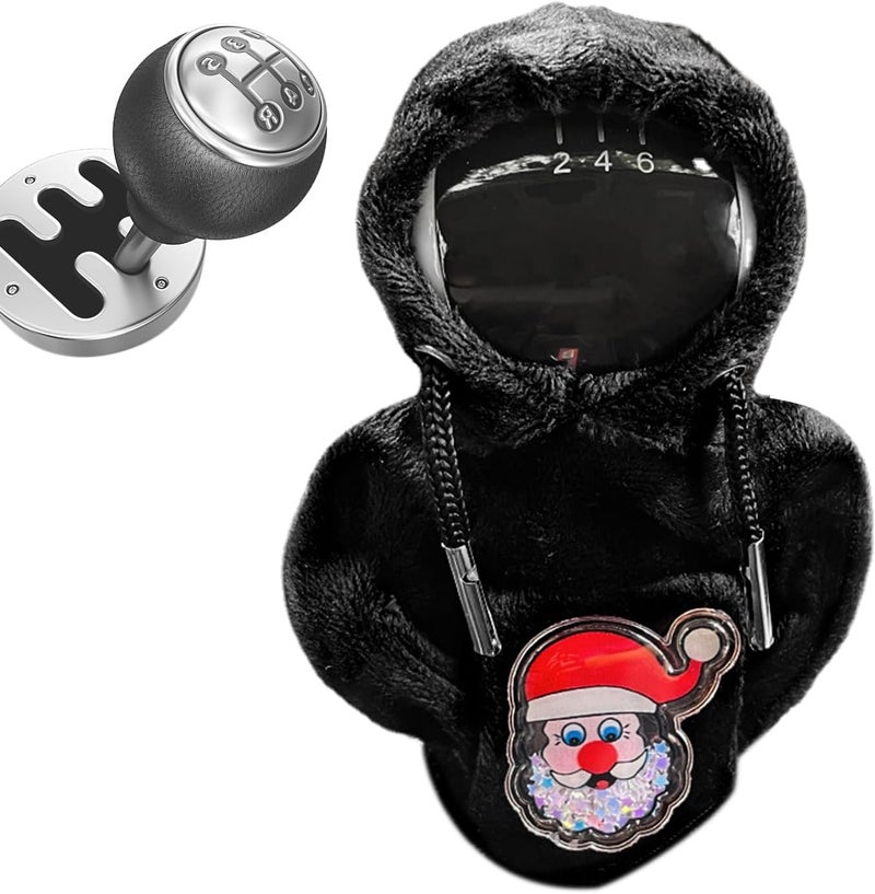 Car Shifter Hoodie - Christmas-Theme Gear Shift Knob Sweater Hoodie for Car Shifter - Adjustable and Stylish Gear Shift Cover, Shift Gear Cover for Car, Car Accessories for Women Interior Borato - Image 1