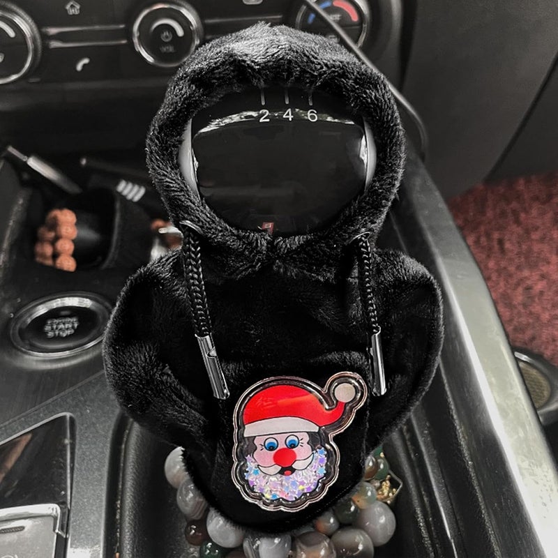 Car Shifter Hoodie - Christmas-Theme Gear Shift Knob Sweater Hoodie for Car Shifter - Adjustable and Stylish Gear Shift Cover, Shift Gear Cover for Car, Car Accessories for Women Interior Borato - Image 2
