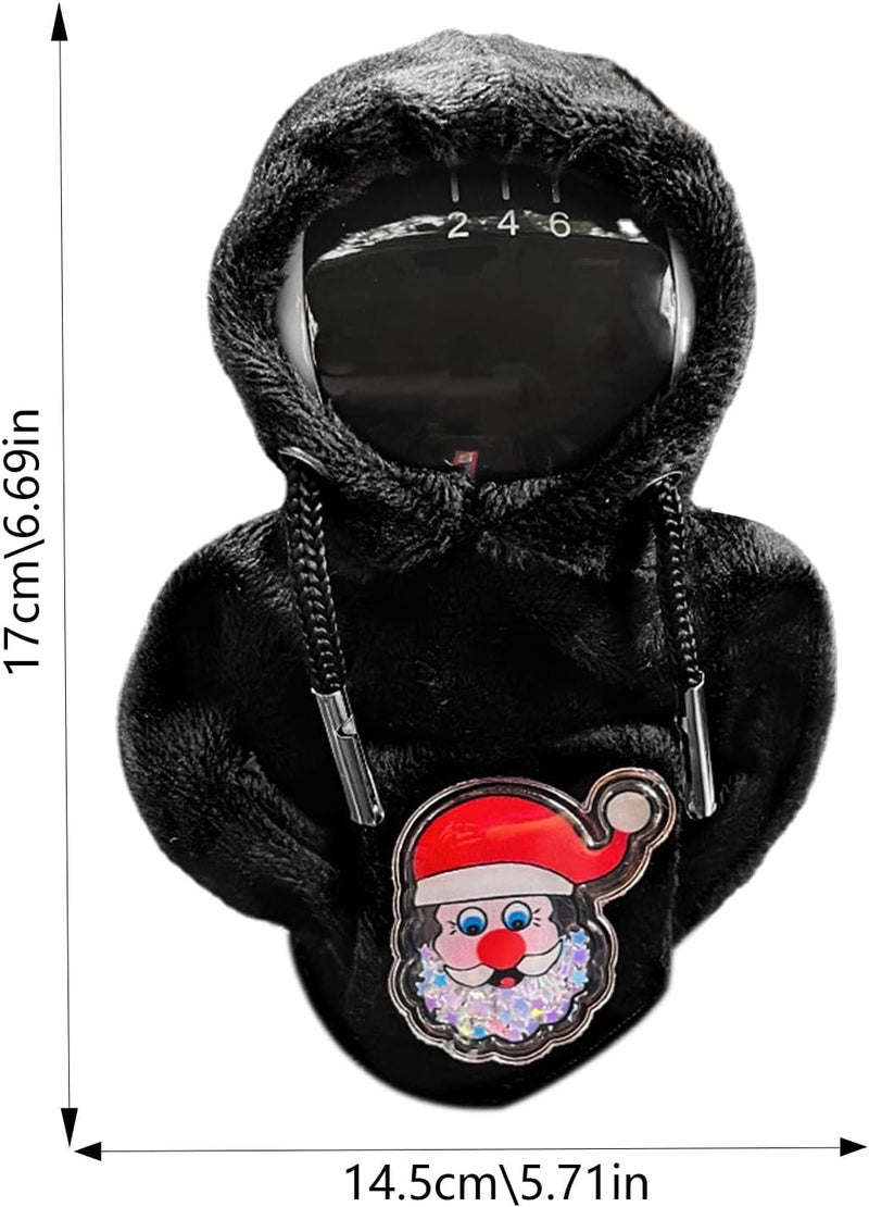 Car Shifter Hoodie - Christmas-Theme Gear Shift Knob Sweater Hoodie for Car Shifter - Adjustable and Stylish Gear Shift Cover, Shift Gear Cover for Car, Car Accessories for Women Interior Borato - Image 4
