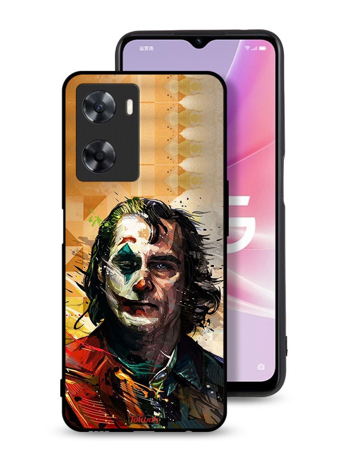 Tolwak Oppo A77 4G Protective Case Cover Joker Paint Art - Image 1