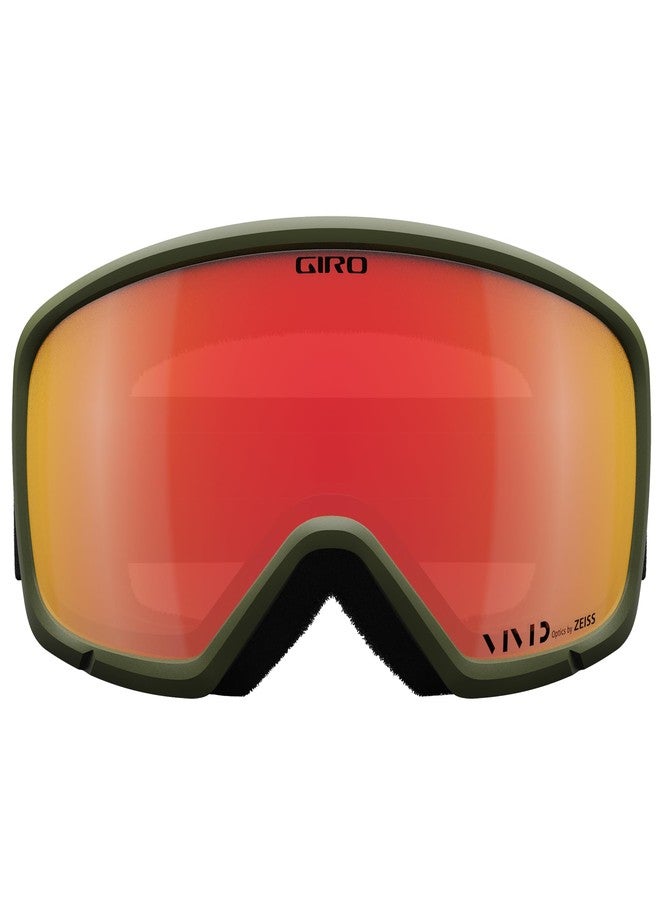Giro Ringo Adult Snow Goggle - Trail Green Cloud Dust Strap with VIVID Petrol Lens - Image 3
