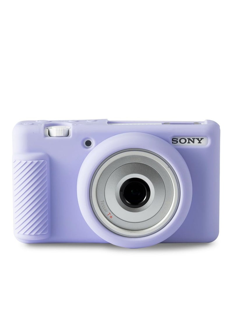 Anti-Scratch Camera Case for Sony ZV-1F ZV-1 II ZV-1M2 Vlog Camera Soft Silicone Case (Lilac Colour)  - Image 1