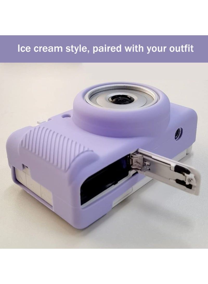 Anti-Scratch Camera Case for Sony ZV-1F ZV-1 II ZV-1M2 Vlog Camera Soft Silicone Case (Lilac Colour)  - Image 2