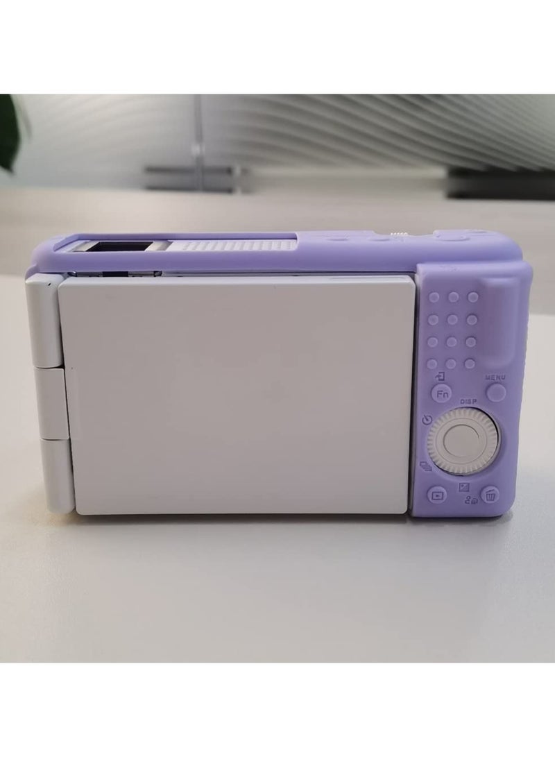 Anti-Scratch Camera Case for Sony ZV-1F ZV-1 II ZV-1M2 Vlog Camera Soft Silicone Case (Lilac Colour)  - Image 5