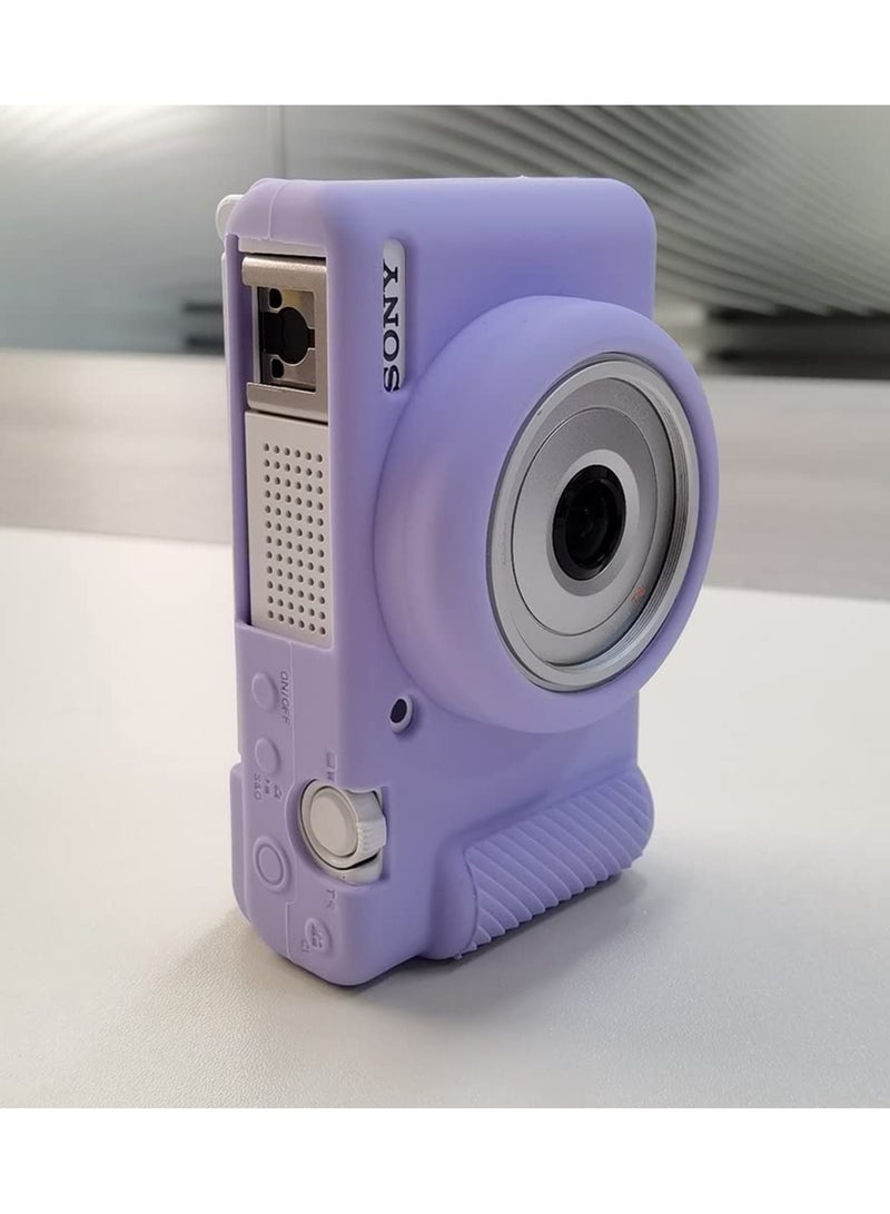 Anti-Scratch Camera Case for Sony ZV-1F ZV-1 II ZV-1M2 Vlog Camera Soft Silicone Case (Lilac Colour)  - Image 3