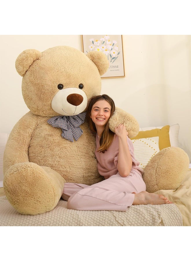 DUNISO Teddy Bear with Cute Bow, Washable Soft Plush Doll ,Stuffed Animal Toy,Gift for Children, suitable for Birthday Party or Any Special days ,140 cm - Image 5