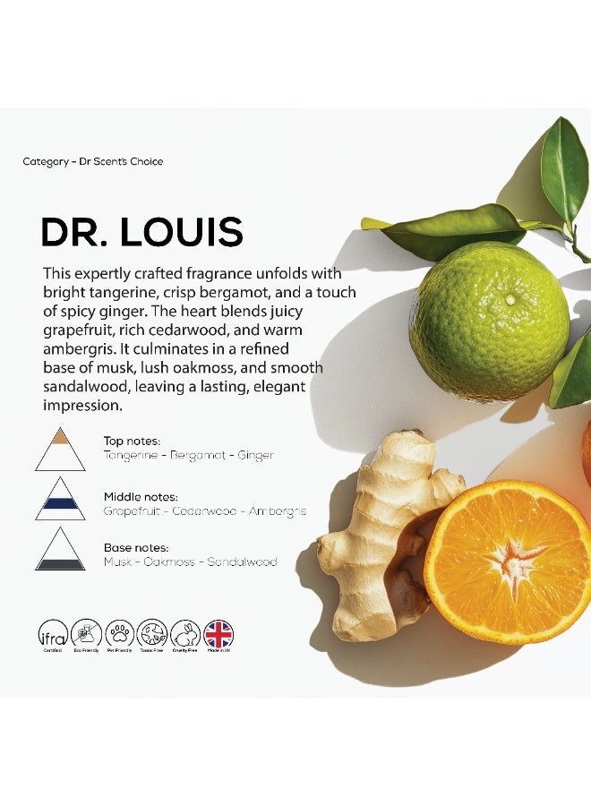 دكتور سينت زيت عطري فاخر د. لويس من د. سنت نسيم الفرح | صنع في المملكة المتحدة | مثالي للمكاتب والفنادق والمنازل والسبا | نفحات البرغموت والحمضيات والبرتقال الصقلي والجريب فروت والعنبر  مل - Image 2